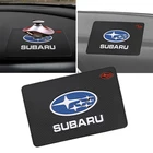 Автомобильная эмблема, нескользящий коврик, гелевый липкий коврик для приборной панели автомобиля для Subaru Legacy Impreza WRX STI Crosstrek Outback BRZ XV Forester Ascent