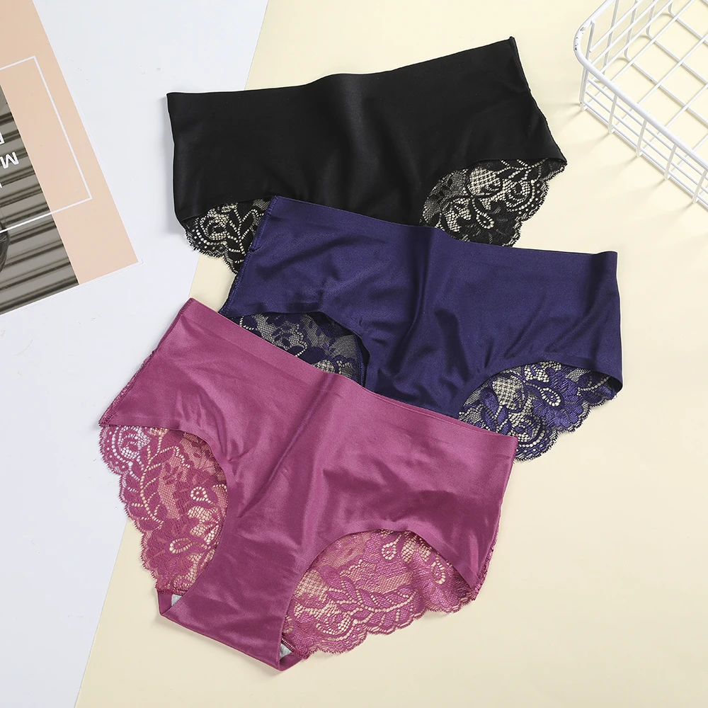 

Трусики женские из спандекса, бесшовные, 7 цветов