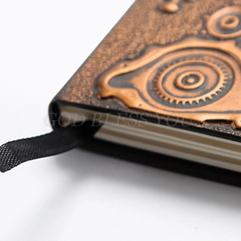 

Creative Mechanical Owl Embossed A5 Leather Notebook Journal Notepad Travel Diary Planner School Office Supplies Drop Shipping