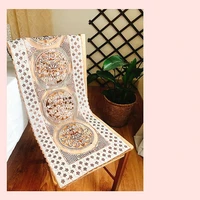 european embroidered sequins rectangular hollow kitchen table runner bedroom living room wall cabinet furniture cover cloth mat