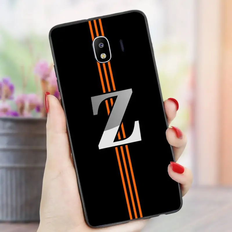 

Fashion Black Letters Fitted Phone Case For samsung Galaxy J7 J8 note 5 7 8 9 10 20 lite plus pro Black Soft nax fundas cover