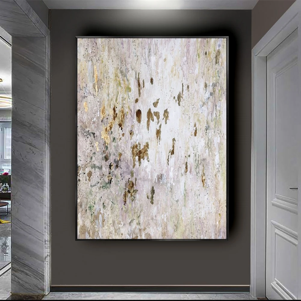 

Handmade Wall Pictures Large Vertical Oil Painting On Canvas Abstract Art Painting Modern Home Villa Hotel Sitting Room Corridor