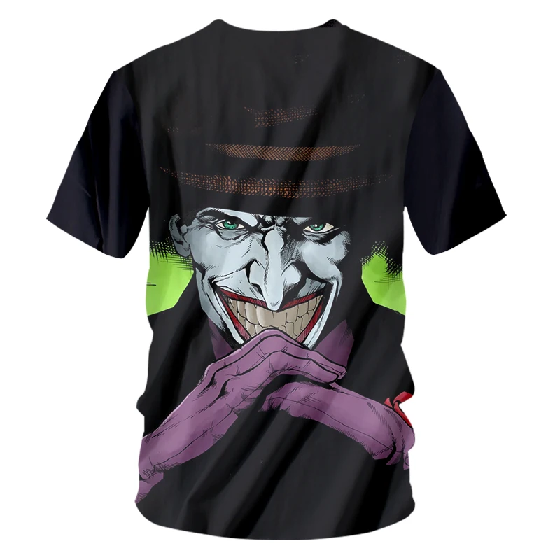 IFPD EU/US размер клоун 3D печатная Футболка мужская джокер лицо Мужская футболка 3d