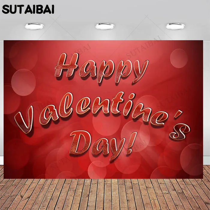 

Red Flower Backdrop Valentine's Day Themed Photo Background Party Banner Decoration For Couple Romantic Rose Vine