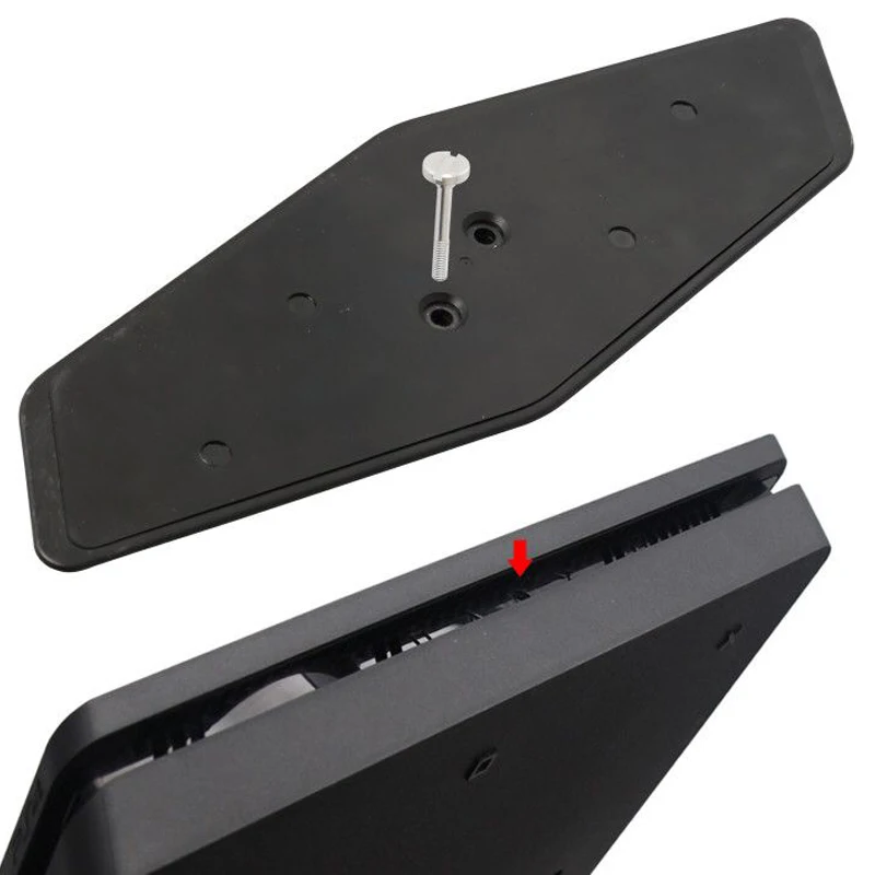 basics magic vertical stand mount holder cradle for ps4 gaming console black free global shipping