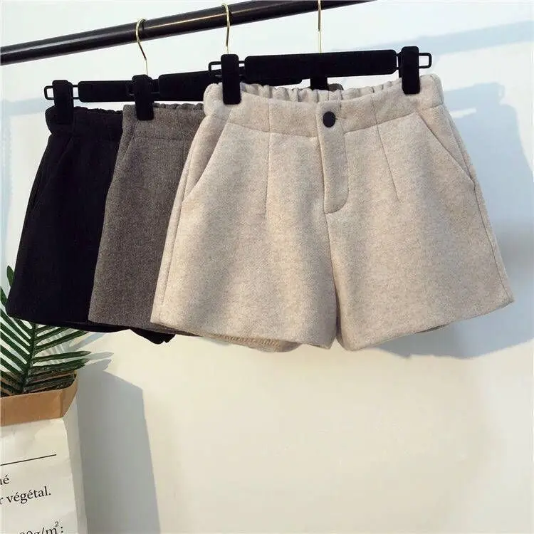 

Shorts Women Casual Pants Women's Autumn And Winter Pants Straight-Leg Pants Elastic Shorts Ropa Mujer