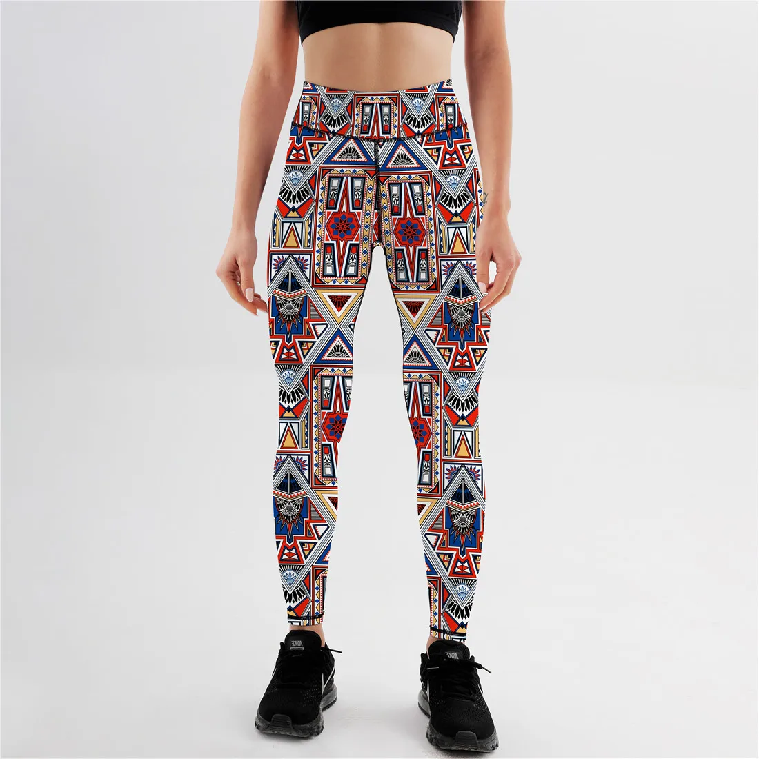 Sport Leggings Women 3D Printed High Waist Yoga Pant Female Elastic Squatproof Running Trousers Girls Gym Workout Tights Leggins