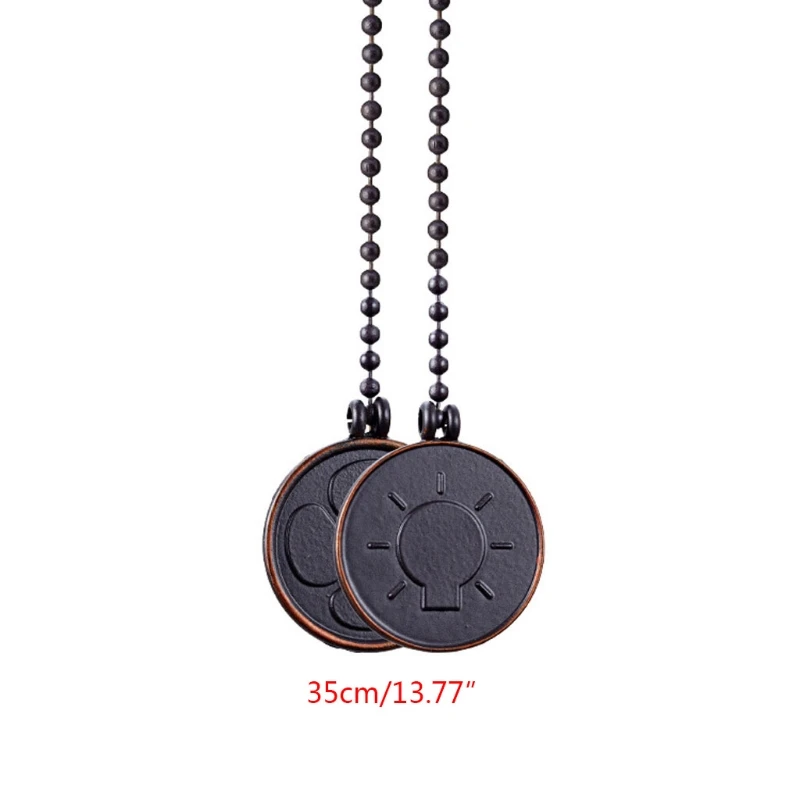 2-Pack Ceiling Fan Pull Chains - Light Bulb & Fan Shaped Design image 2