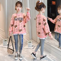 children clothes autumn cartoon girls sets long sleeve tracksuit 5 6 8 10 12 years girls clothing sport suit kids clothes sets