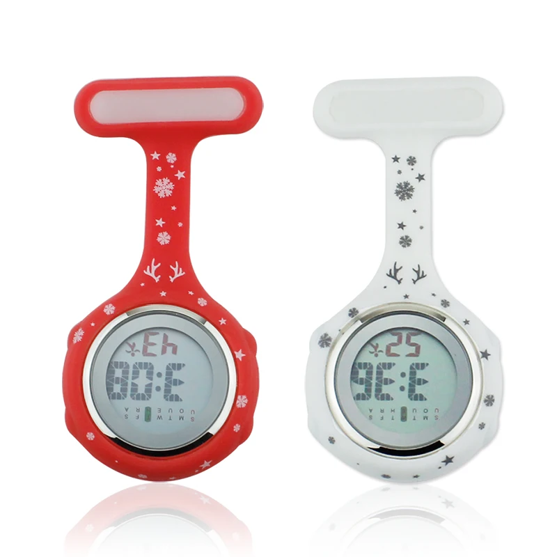 2019 часы медсестры цифровые силиконовые медицинские Брелок Брошь доктор с