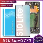Дисплей Super AMOLED 6,7 дюйма для Samsung S10 Lite G770, ЖК-дисплей с сенсорным экраном и дигитайзером в сборе, детали для замены