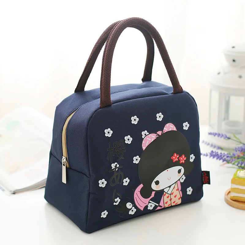 Новая модная и милая Студенческая коробка для завтрака мешок хранения тепла