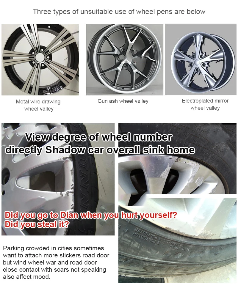 

Car Wheel Touch Up Paint Pen Waterproof Auto Paint Scratch Repair PenMarker Pen Professional Repair Tools Car Accessories