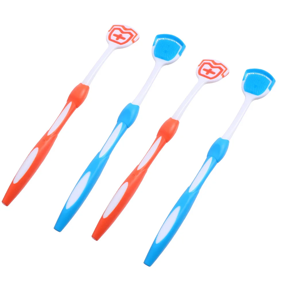 

4Pcs Tongue Cleaner Tongue Cleaning Brush Tongue Scrapers Scrubber for Adult