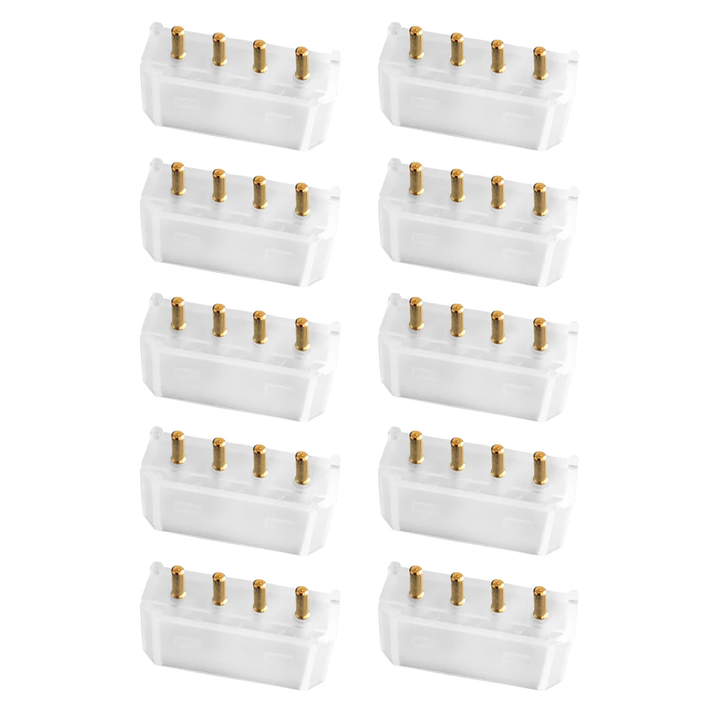 10PCS 5.08mm Big 4PIN  Female Socket Straight Hollow Needle for Computer Atx Ide Power Connector