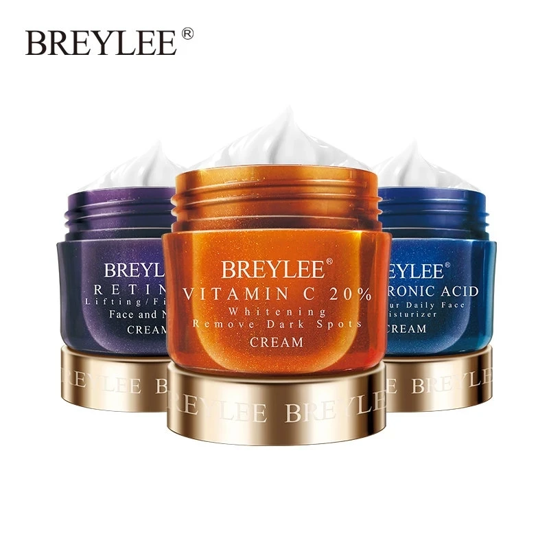 

BREYLEE Face Cream Retinol Anti Wrinkle Vitamin C Hyaluronic Acid Moisturizing Day Cream Whitening Skin Care Acne Treatment 40g