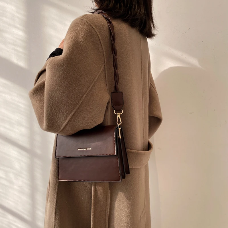 

OLSITTI Fashion Casual Solid Color Crossbody Bags for Women 2020 Pu Leather Luxury Handbags Simplicity Messenger Bag Sac A Main