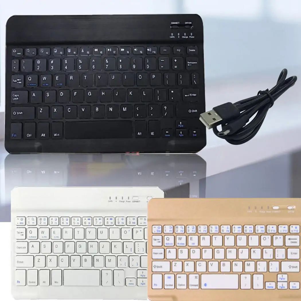 Портативная Мини Беспроводная bluetooth клавиатура для настольного компьютера