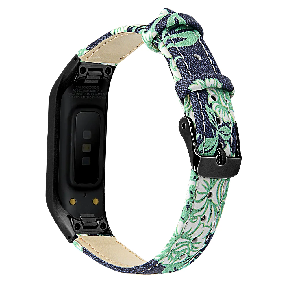 Color B Подлинный классический кожаный ремешок для samsung galaxy fit-e SM-R375 ремешок с чехлом с пряжкой Шестерня классические ремешки бизнес-часы - Цвет: Color B