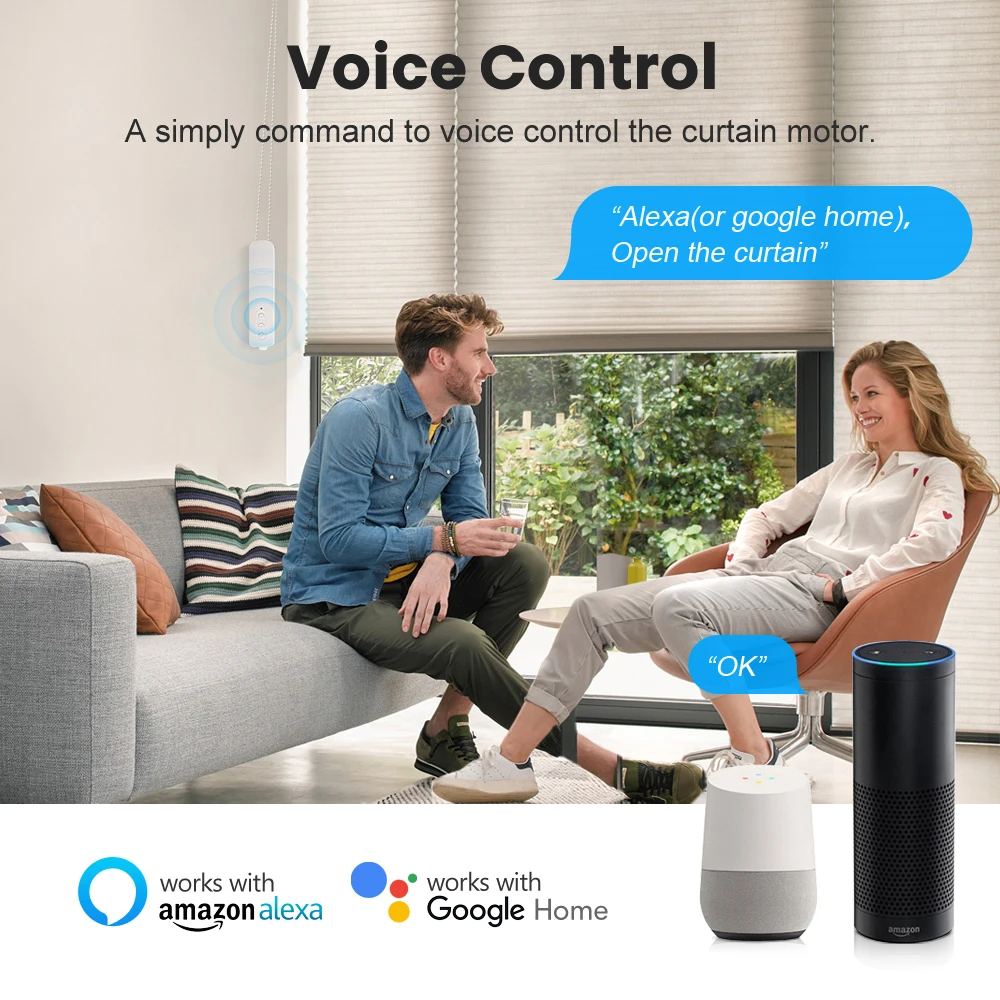 Мотор AVATTO Tuya Zigbee для рулонных штор со встроенным литиевым аккумулятором