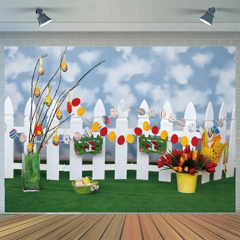 

Spring Easter Backdrop 1st Birthday Party Photography Background Fruit Candy Kids Baby Shower Portrait Newborn Photo Studio