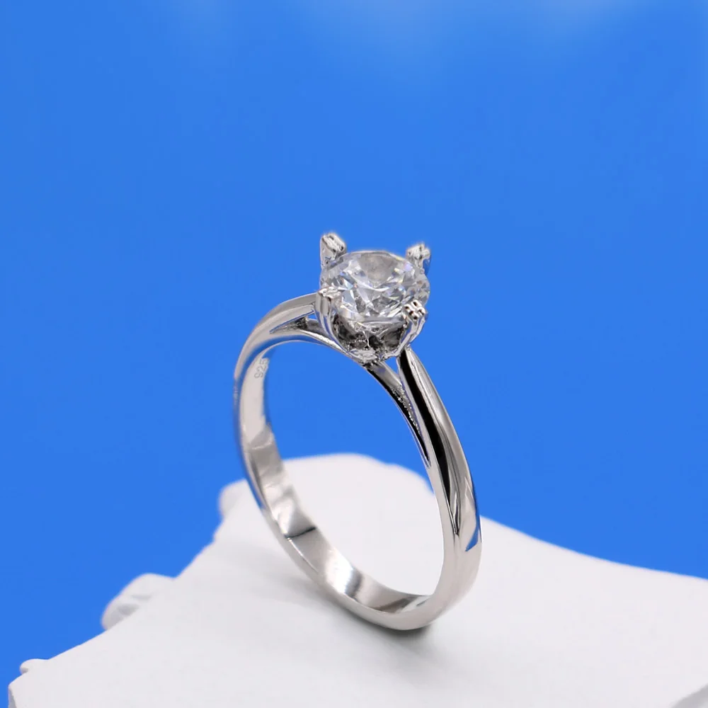 

Кольца женские из 100% серебра 925 пробы с фианитами, 5 А