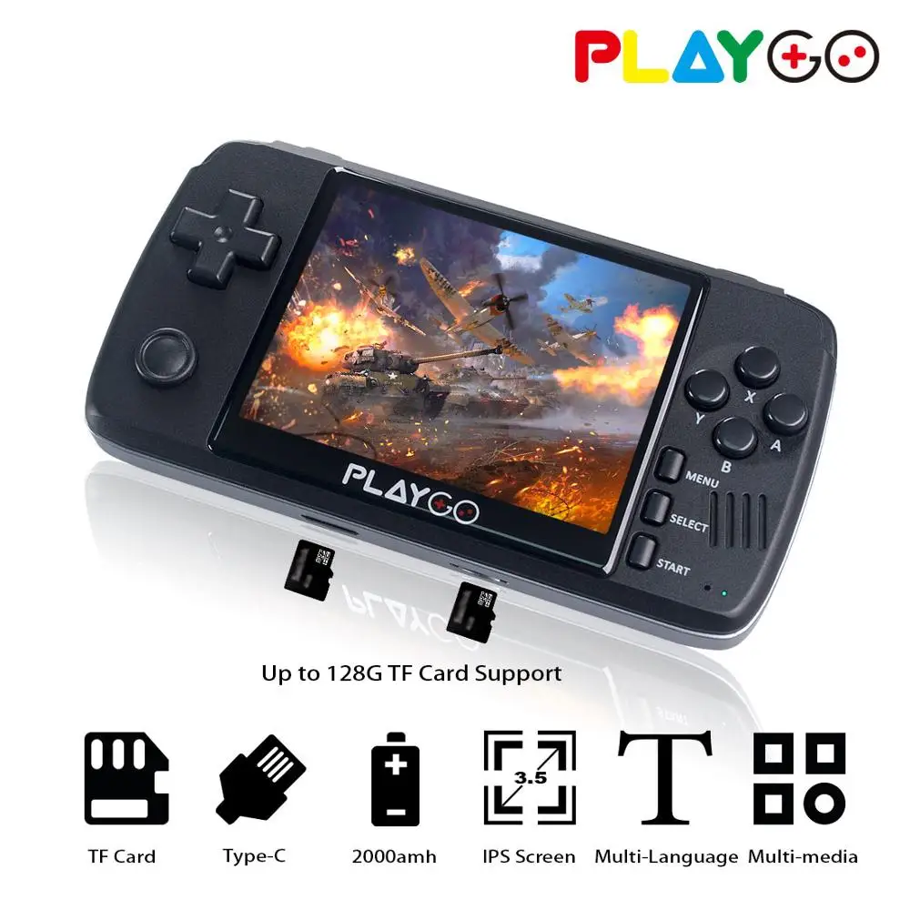 Новая эмуляторная консоль 3 5 дюйма портативная игровая PlayGo Ретро игры встроенные