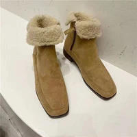 booties woman 2021 autumn women shoes fashion casual suede martin ankle boots female brown chelsea short boots botas femininas