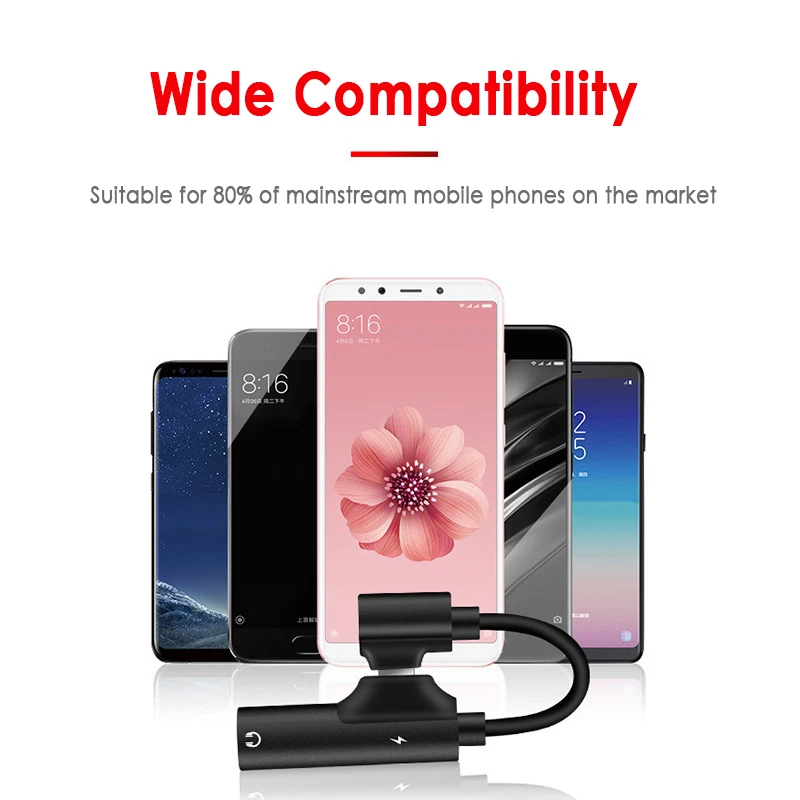 Кабель адаптер для наушников с разъемом USB Type C на 3 5 мм аудиоадаптер Aux Huawei P30 pro Xiaomi