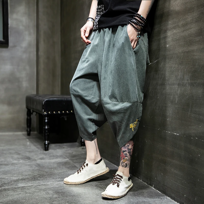 

Jogging Pants Male Large Size M-5Xl Men Harajuku Style Sweatpants Men Streetwear Harem Pants Mens Summer New Elasticated Waist