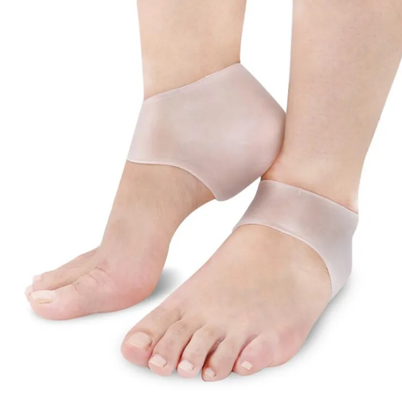 

Transparent Silicone Moisturizing Gel Heel Sock Cracked Foot Skin Gel Care Support Protector Socks Peds