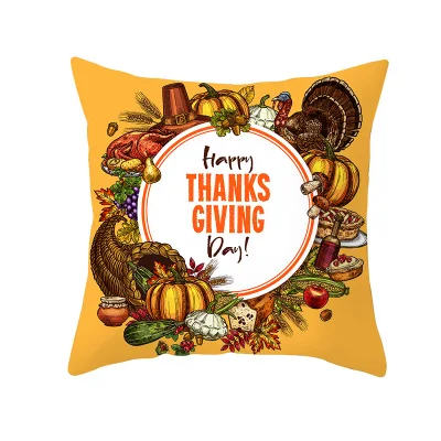 Новинка Осенний чехол для подушки INS на День Благодарения 45*45 см наволочка с