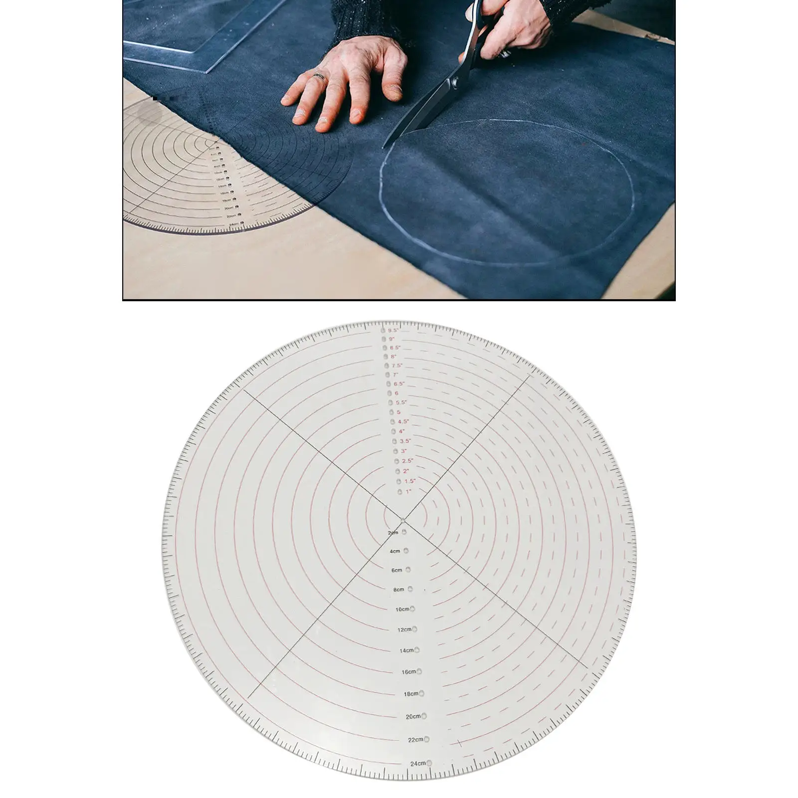 

Acrylic Quilting Templates Cm Inch Scale Patchwork Ruler Handamde Sewing Machine Protractor DIY Tool Quilters Dressmaker Craft