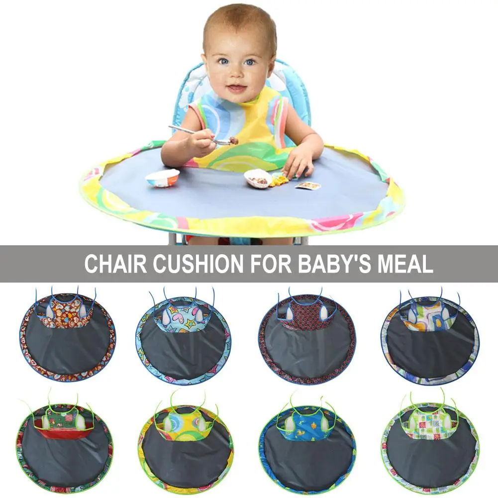 Baby Feeding Saucer Pad Mat Highchair Cover Anti-dirty Table Oxford Cloth Round Folding Chair Cushion | Детская одежда и обувь