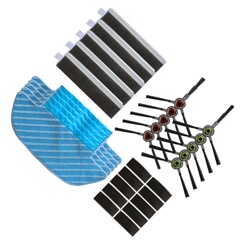 ABRA Роботизированный пылесос Швабра тряпка Щетка Фильтр Для ECOVACS DEEBOT OZMO тонкий 10