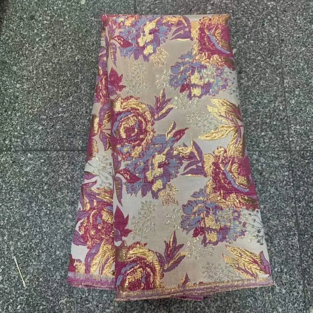 Популярный новый жаккард парчовая кружевная ткань Лидер продаж африканский тюль