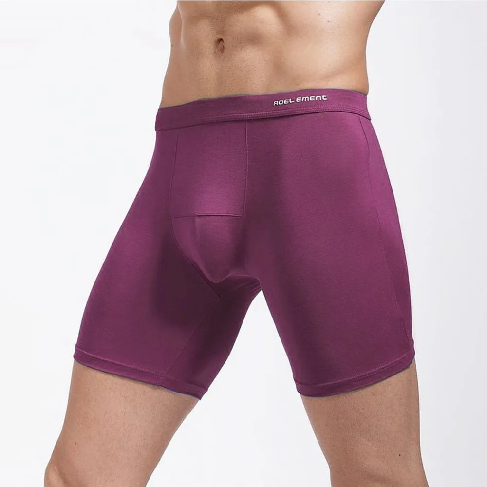 soft long boxershorts Underwear Sexy Boxer Shorts Panties Breathbale  U Convex soft and comfortable ockstrap Cotton Underpant