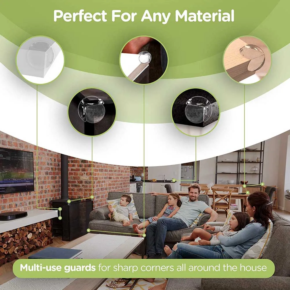 4Pcs/Set Corner Protector Baby Child Safety Table Silicone Guards Anti-Collision Angle Edge Protection Cover | Мебель