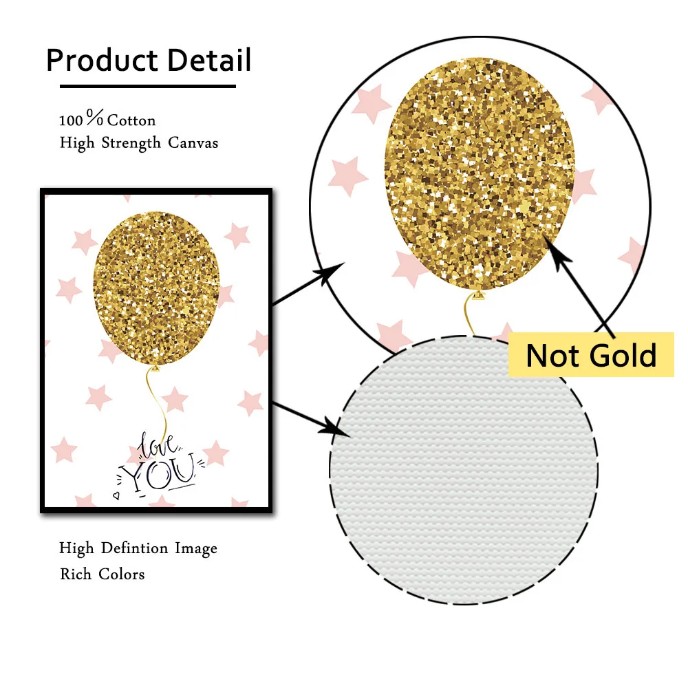 Любовь постер розовые звезды мультфильм холст печать Лебедь Искусство Постеры