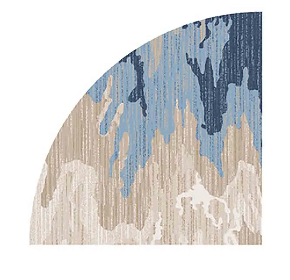 

Коврик Semicircl резиновый, оригинальный прочный дверной коврик для использования в помещении и на улице, круглый водонепроницаемый низкопрофи...