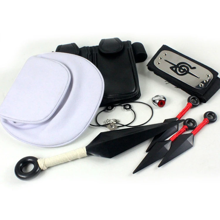 

Naruto cosweapon model cosplay propsUzumaki Cosplay Props Collections Plastic Kunai Shuriken Ninja Figure Weapons Bags Toys Gift