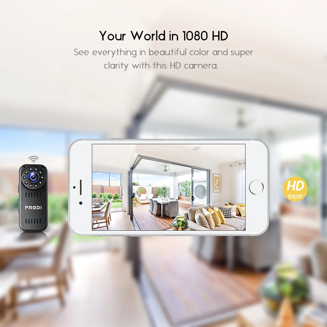 FREDI мини ip камера 2.0MP 1080P HD P2P инфракрасная ночного видения беспроводная наружная
