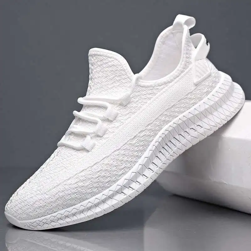

2021 Summer Men's Casual Shoes Men's Trend All-Match Refreshing And Comfortable Sports Shoes Flying Woven Breathable Mesh Shoes