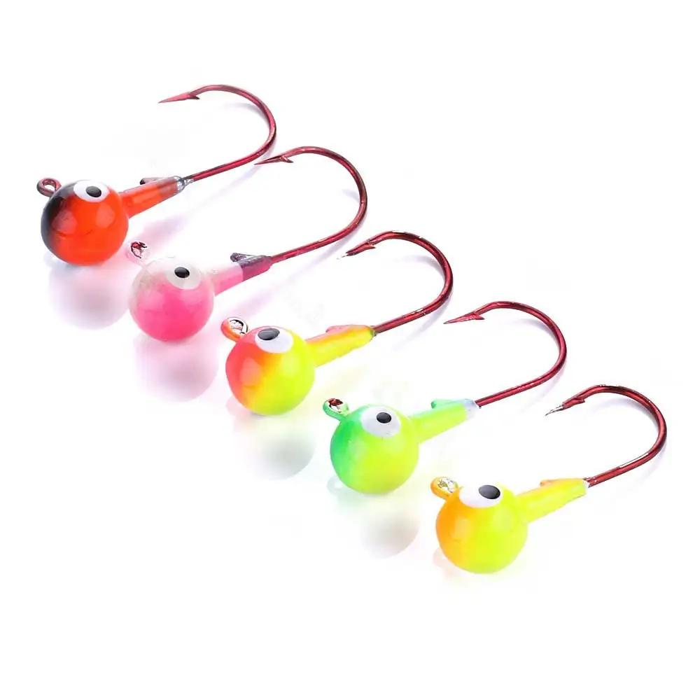 

5pcs 7g10.5g Lead Jig Head Fishing lure colorful Fish hook set Lead Jig Lure Hard Baits Fishing Tackle