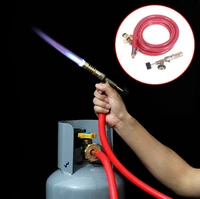 gas self ignition plumbing turbo torch with hose solder propane welding kit