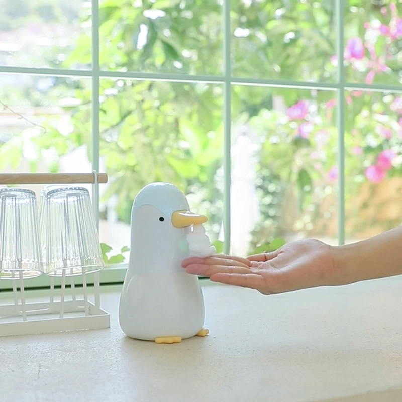 

400ml Penguin Automatic Soap Dispenser Non-contact Infrared Sensor Soap Dispenser Smart Hand Washing Device Bathroom Accessories