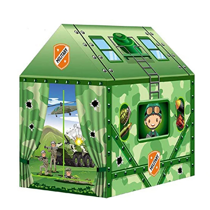 

Игровой домик, Игровая палатка для мальчиков, домашние уличные игрушки, портативные складные игрушки для игры в прорезыватель, мячик для иг...