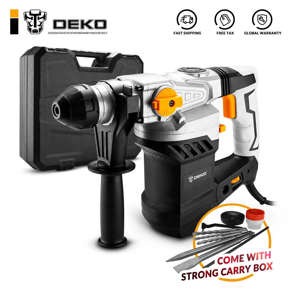 Многофункциональный вращающийся молоток DEKO DKRH32LD1 2000 Вт 220 В с BMC и 6 аксессуарами
