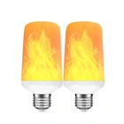 Светодиодная лампа с эффектом пламени, 5912 Вт, Е27Е14Е12, 220 В переменного тока