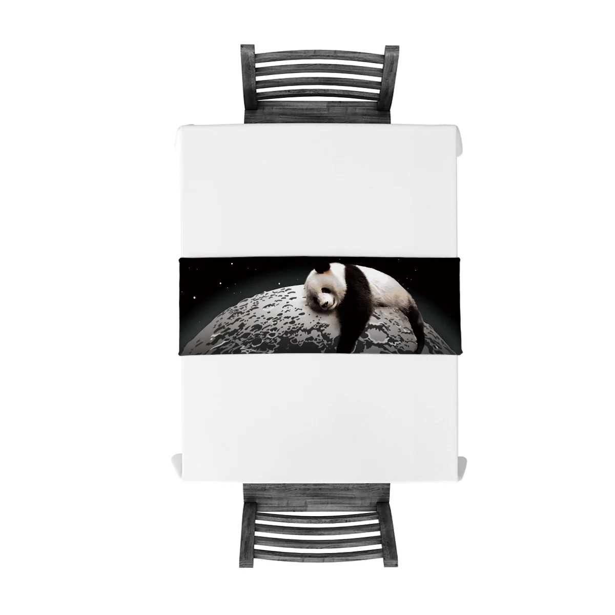 Moon Night Sky Panda Table Runner Flag Home Party Decorative Tablecloth Runners | Дом и сад